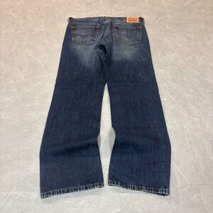 Levis 559 Relaxed Straight Jeans‎ Mens 36x34 Dark Wash Blue Denim Pants 3702
